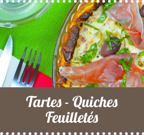 toutes les tartes, les quiches, les feuilletés de cuisine-facile