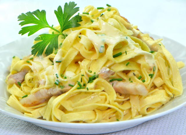 recette facile de Tagliatelles Carborana