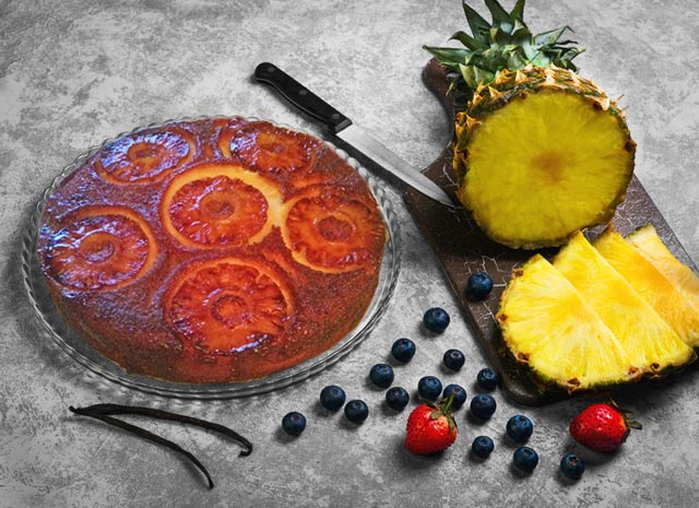 recette facile de Gâteau à l’ananas caramélisé