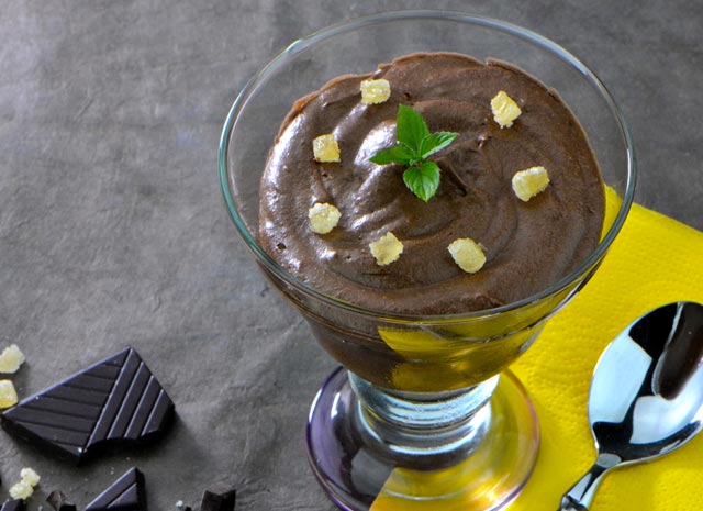 Mousse-gourmande-au-chocolatexcellent dessert de printemps