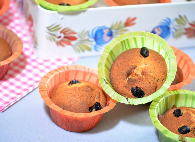 recette facile de Muffins amandes raisins