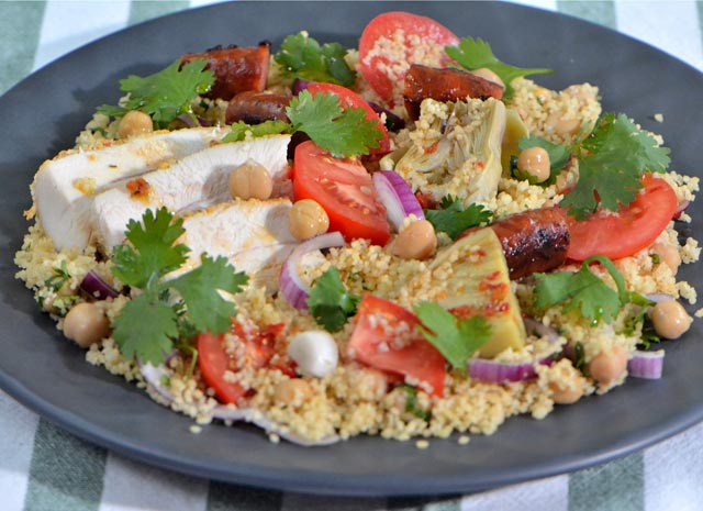 le printemps retrouve ses couleurs avec Salade-de-couscous