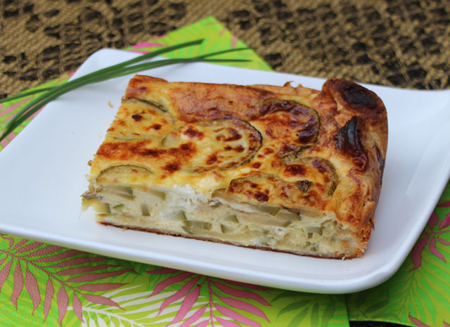 recette de Tarte courgette feta