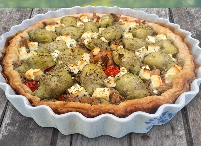 recette facile de Tarte au thon provençale