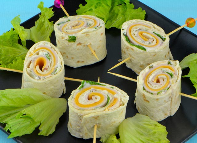 recette sans cuisson de Wraps apéritifs